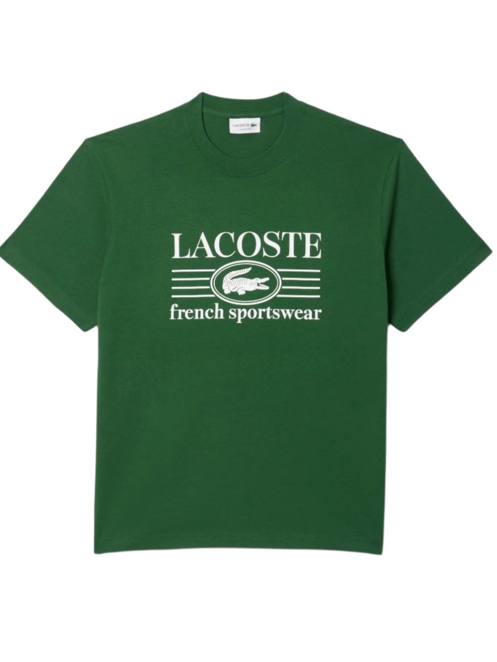 Lacoste Mens Classic Fit Cotton Print Short Sleeve T-Shirt
